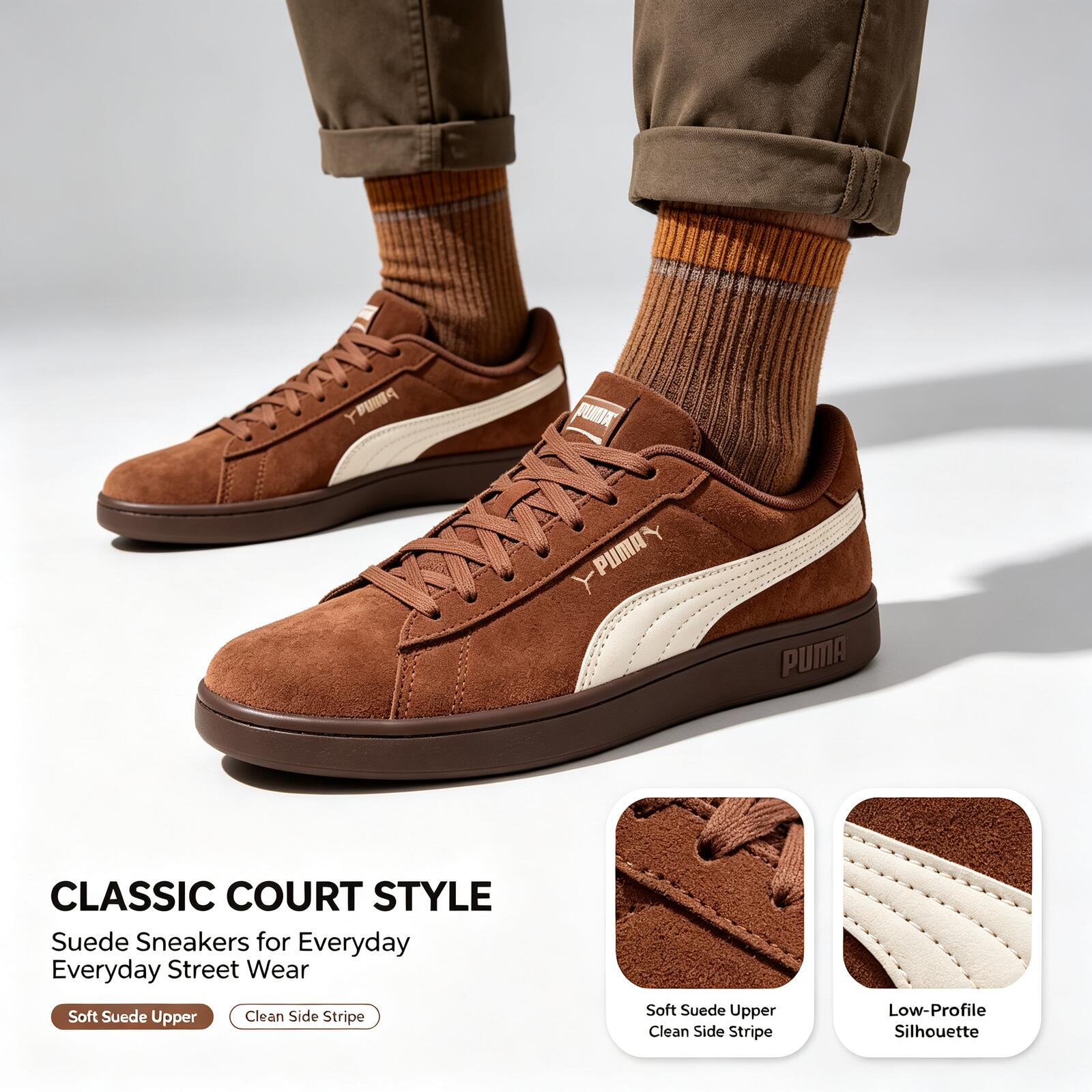 Sepatu Kasual Retro PUMA Baru, - Puma Shoes Suede Classic ulasan dan harga