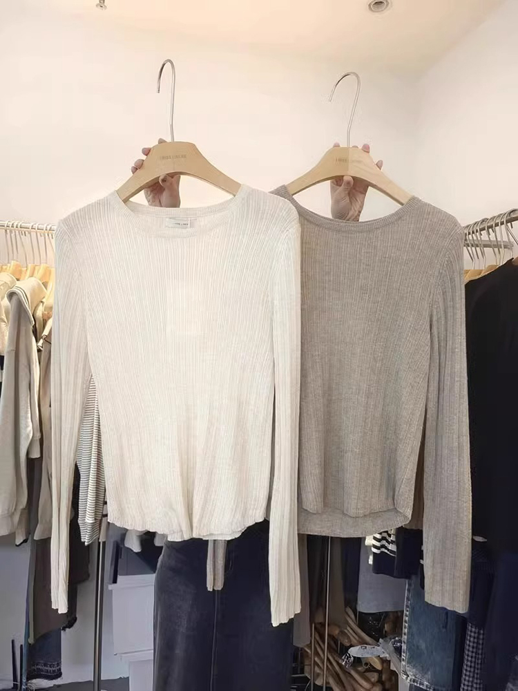 Pullover Rajutan Tipis Kerah B - Base Layer Top ulasan dan harga