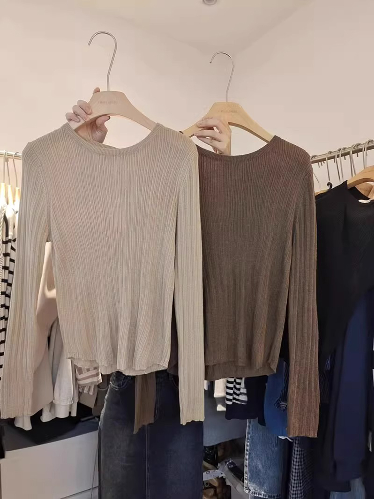 Pullover Rajutan Tipis Kerah B - Base Layer Top ulasan dan harga