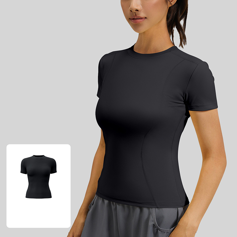 Kaos Yoga Slim Fit Wanita, Cep - T Shirt Tight Fit ulasan dan harga
