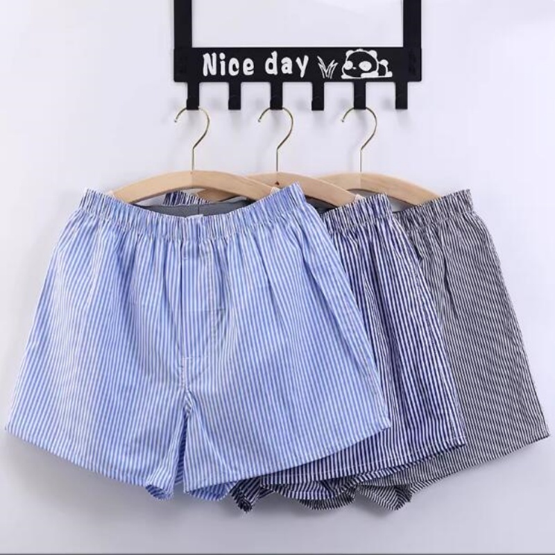 Celana Pendek Boxer Pria Kotak - Multi Pack Underwear ulasan dan harga